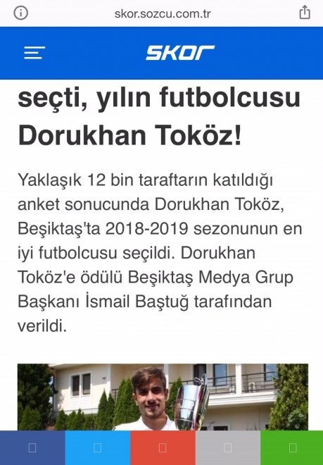 Yılın futbolcusu ve ulusal basın haberleri