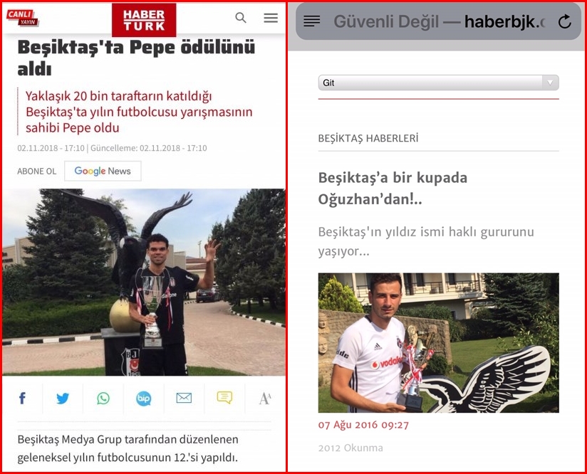 Yılın futbolcusu ve ulusal basın haberleri