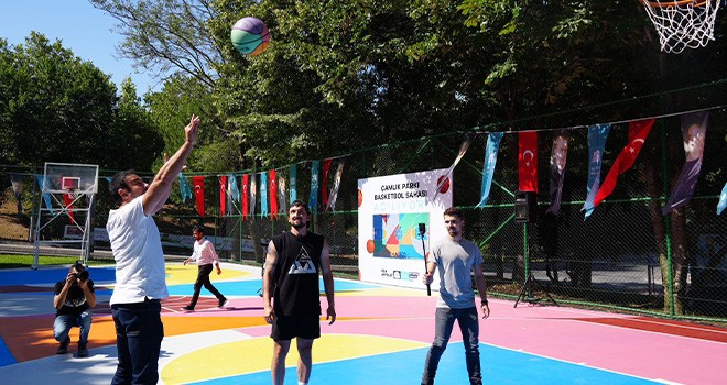 Beşiktaş Çamlık Parkı’ndaki basketbol sahası yenilendi!