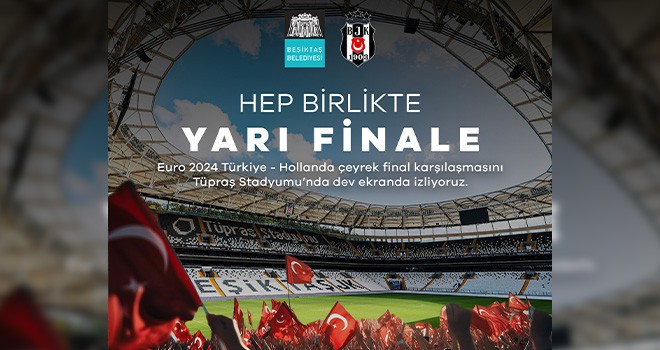 Rıza Akpolat'tan maça davet var! Hollanda ile çeyrek final maçımızı Beşiktaş Tüpraş Stadyumu'nda birlikte izliyoruz! Haydi İstanbul, Beşiktaş'ta buluşalım.