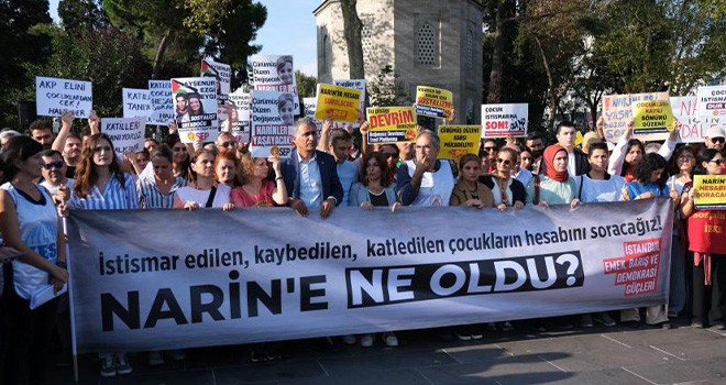 Beşiktaş'ta Narin Güran için protesto!